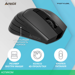 Мышь A4Tech Fstyler FG30S серый