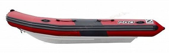 Лодка надувная ZODIAC PRO 420 ПВХ ( красно-серая )