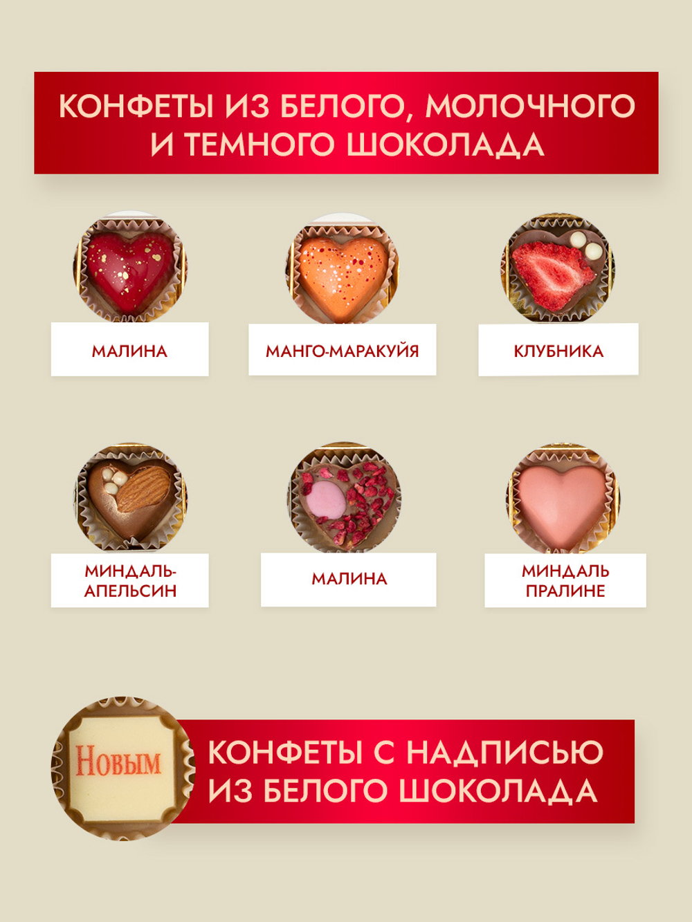 Конфеты шоколадные коробка набор подарочный С Новым годом!