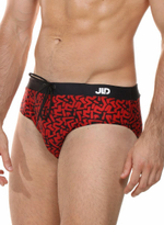 Мужские пляжные плавки с принтом (Размер: M) (Цвет: голубой)