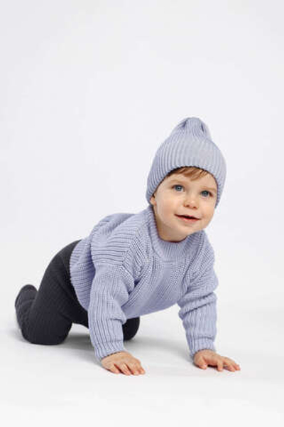 Вязаная шапочка Simple (лаванда)