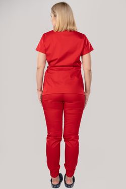 Костюм медицинский женский 386 КРАСНЫЙ