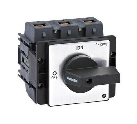 Выключатель-разъединитель 3п 125А IP20 с черн. рукоят. на дверцу 4 винтами SE MSD125320B