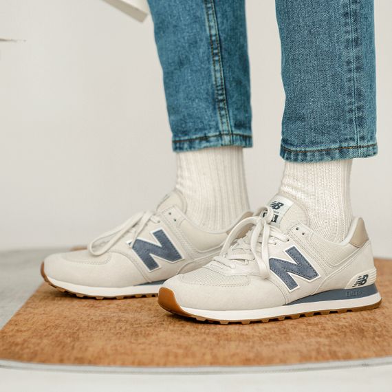 New Balance NB 574 Бежевые кроссовки Низки Унисекс