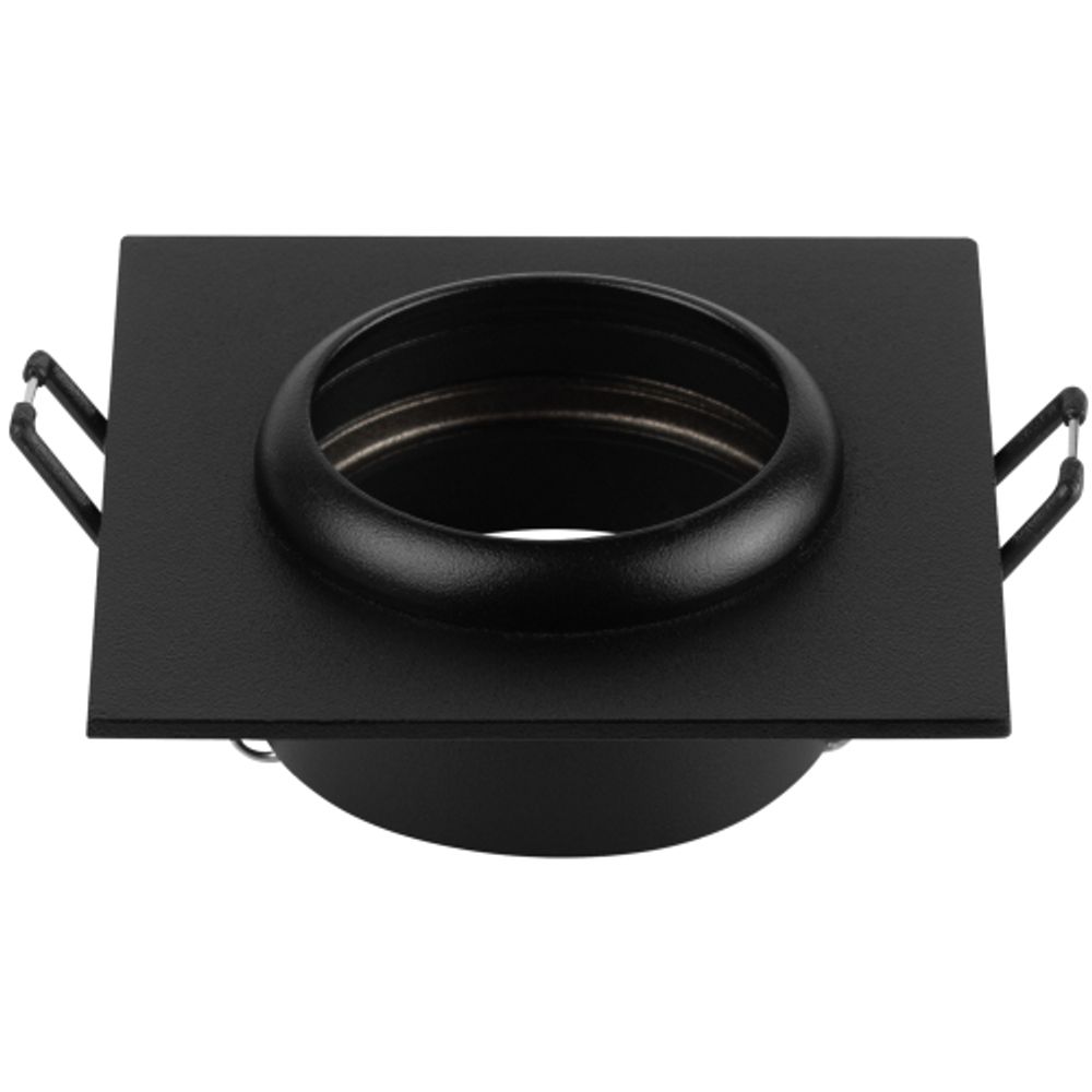 Светильник встраиваемый алюминиевый ЭРА KL110 BK под лампу MR16 GU5.3 черный матовый