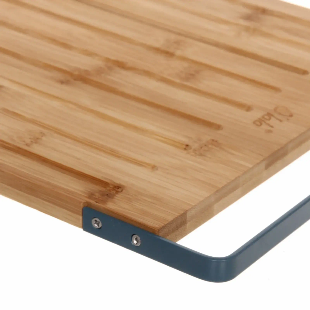 Доска разделочная бамбуковая «O'lala» 36,7*25,5*1,5см для хлеба с металлической ручкой