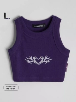 Летний кроп топ трикотажный детский