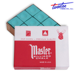 Мел бильярдный "Master" Green 12шт.