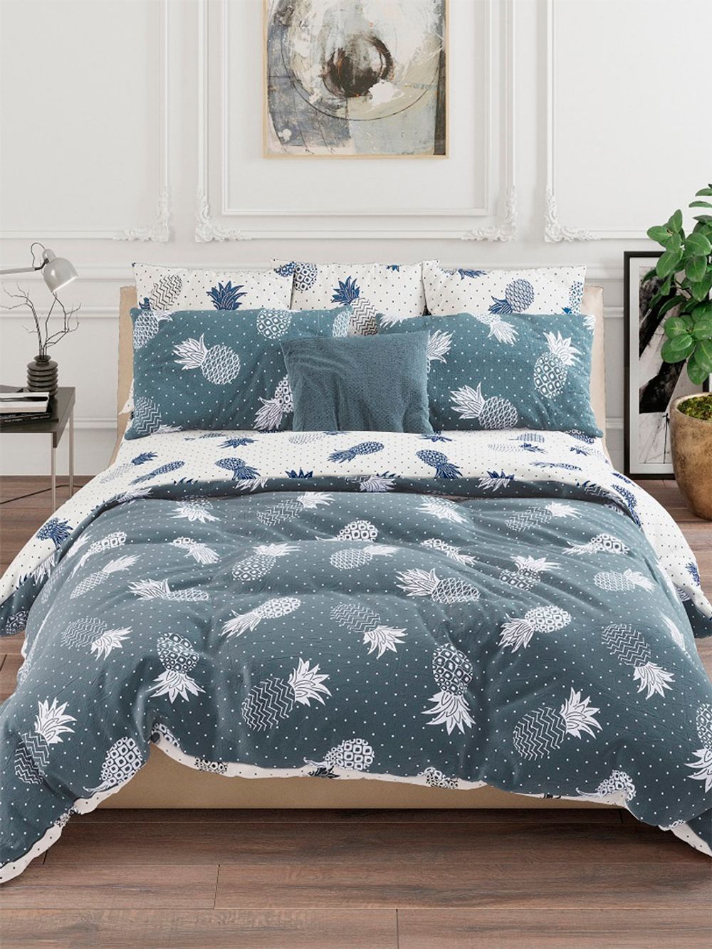 Наволочка комплект 2шт бязь Сказка "Ананасы" 50x70 см