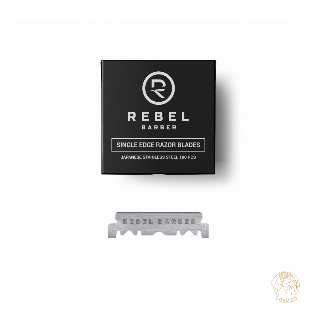 Сменные лезвия для опасных бритв REBEL BARBER Single Blade 100 шт.