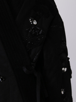 Телогрейка black FLOWERS, черная