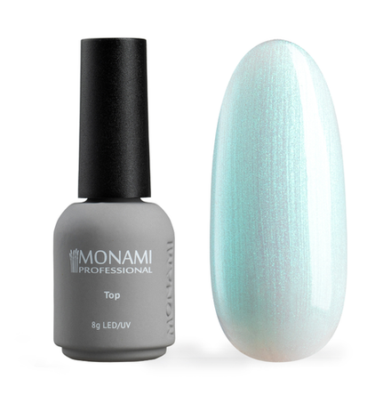 Monami Super Shine Pearl Top Green - Топ перламутровый, зеленый, 8мл