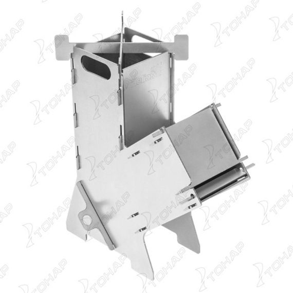 Турбо-печь походная, складная ПМ-04, 374х169х440мм, сталь 3,0мм (T-HS-PM-04) Helios