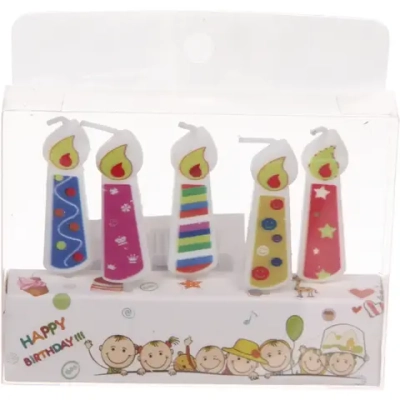 Свечи для торта «Свеча» (набор 5 шт) 8 см