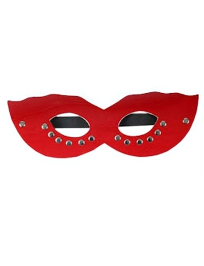 Красная маска из натуральной кожи (Цвет: красный)