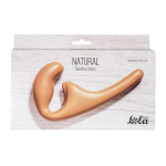 Бежевый безремневой страпон 20,5см Lola Games Seduction 5010-01lola