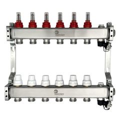 Коллектор Wester нерж. 1-3/4 в сборе с расходомерами на 6 выходов, MUFS6134