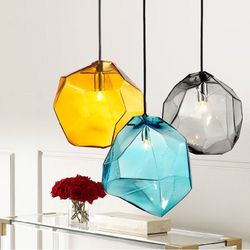 Подвесной Светильник Color Ice Cube Pendant Jevio 1 Голубой By Imperiumloft