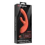 Коралловый вибратор-кролик 27см с ротацией Amovibe Vibella Rabbit Vibrator