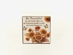 Фигурка декоративная (магнит) "Осенний каприз" 5,5*5,5*0,5см. (4вида) (min12) (керамика) (подарочная