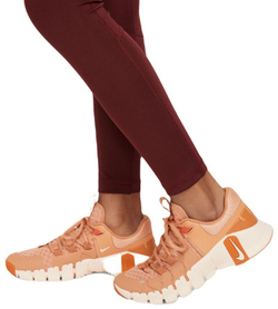Штаны для девочки теннисные Nike Girls Dri-Fit Pro Leggings - dark team red/playful pink
