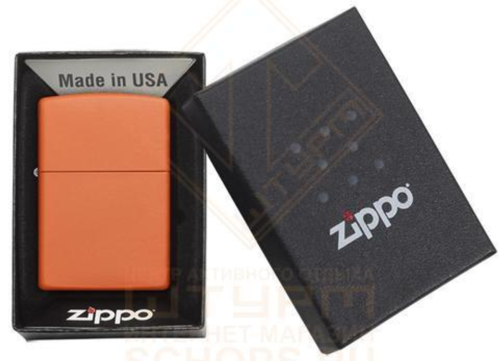 Зажигалка Zippo 231 Классическая, Orange Matte