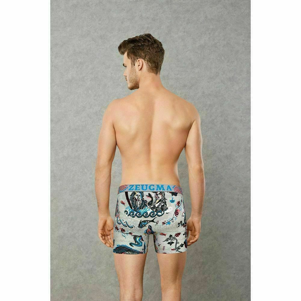 Мужские трусы боксеры серые с принтом Doreanse 1806