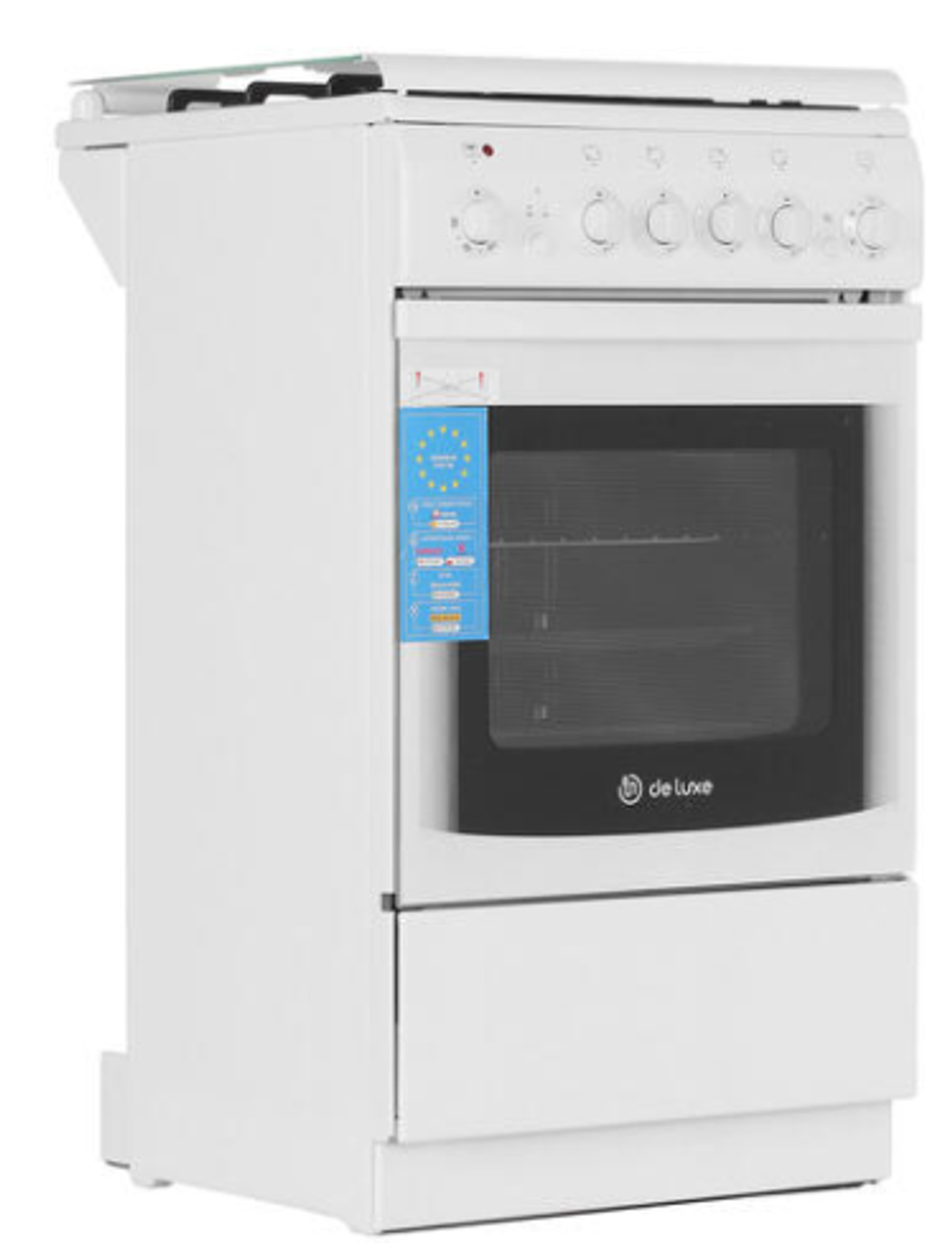 Плита газовая DE LUXE 5040.20гэ (кр) ЧР (эл.духовка)