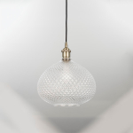 798031 Люстра GENNI 1х40W E27 ЛАТУНЬ/ПРОЗРАЧНЫЙ