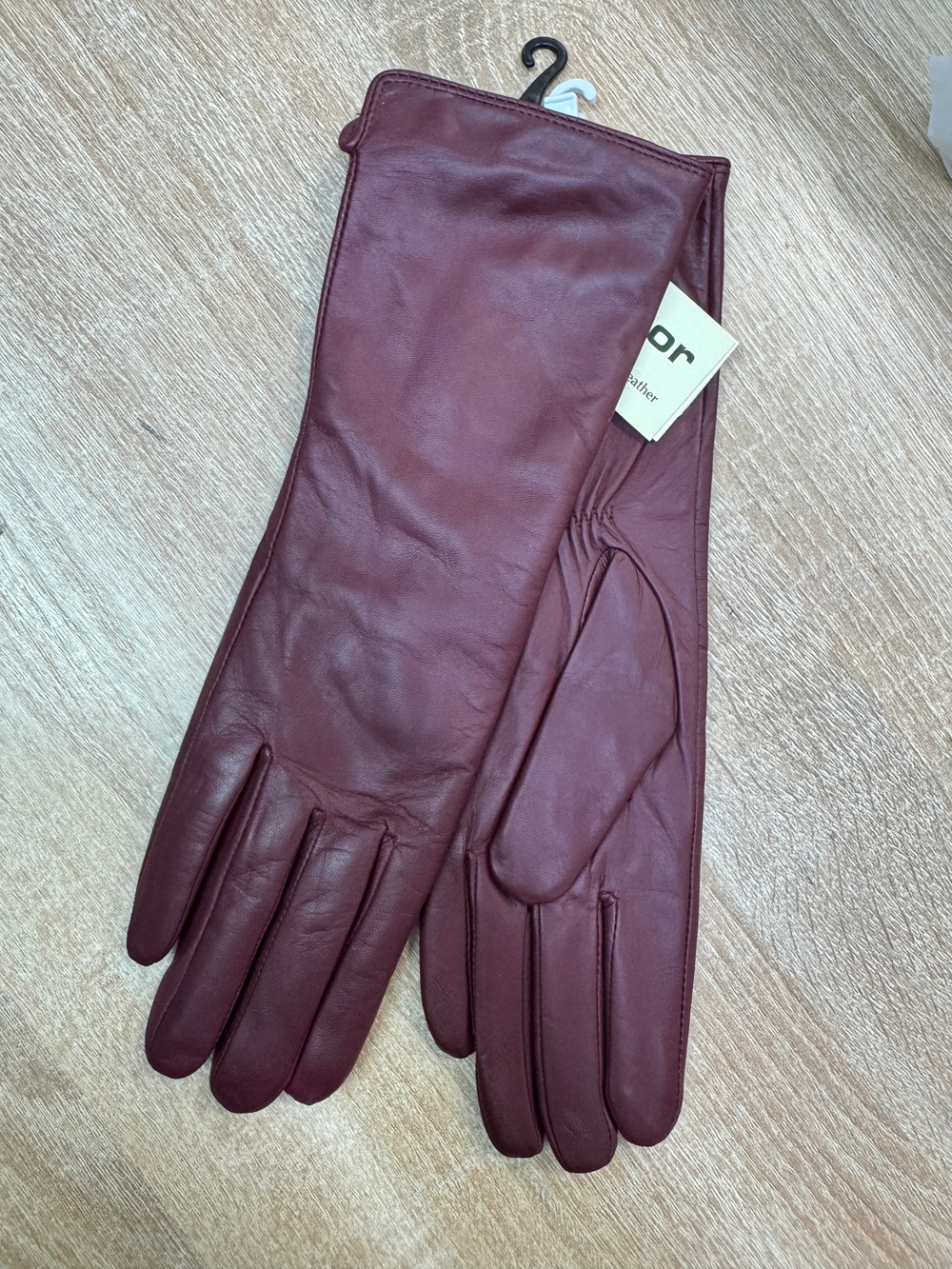 Перчатки.Женские.Кожаные.Люкс качества. Подклад: трикотаж-шерсть. 5 шт в упаковке.