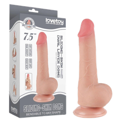 Фаллос с подвижной кожей Sliding Skin Dong (7,5 дюймов)