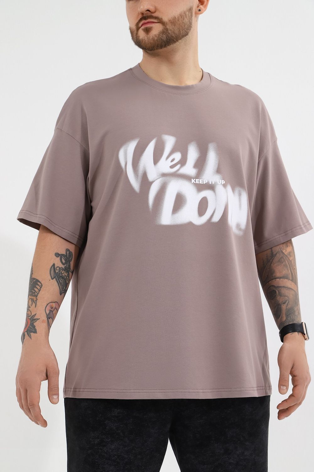 Фуфайка (футболка) мужская Леон-4 Виотекс БЕЖЕВЫЙ