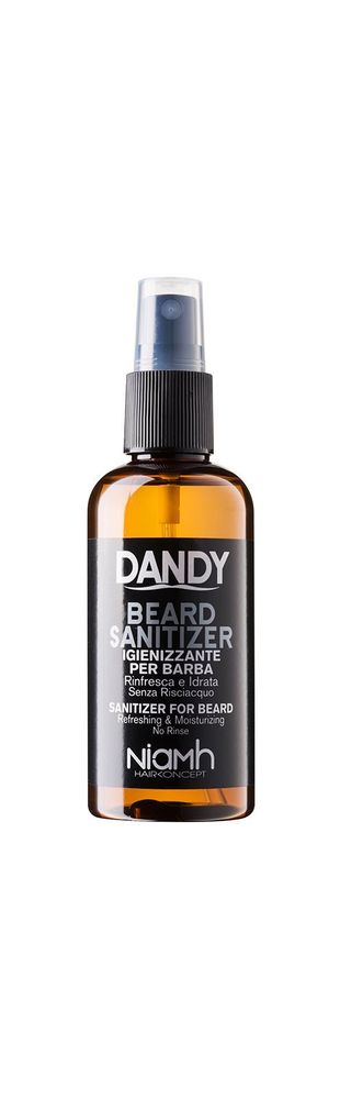 DANDY несмываемый очищающий спрей для волос на лице Beard Sanitizer
