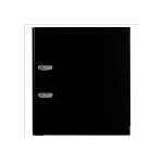 Регистратор 75мм BRAUBERG, покрытие пластик, с уголком, черная