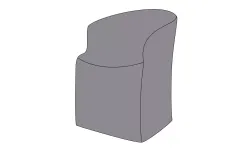 Защитный чехол на стул Диего, цвет серый
