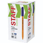 Ручка шарик. 0,5мм. "Everyday BP-247 Orange" синяя, корпус оранжевый, шестигран. (STAFF)