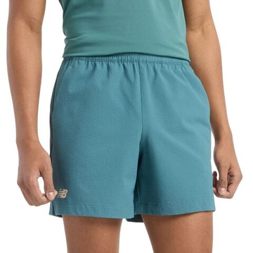 Мужские теннисные шорты New Balance Tournament Seersucker - зеленые