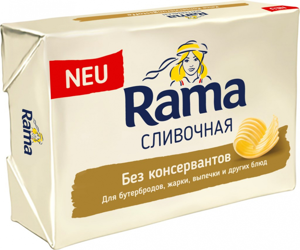 Спред растительно-жировой "Рама сливочная" 72%" 200гр
