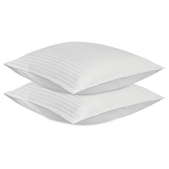 Набор наволочек из страйп-сатина из коллекции essential, 70х70 см