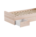 Кровать Боро 90х200 с ящиками и с основанием, сонома