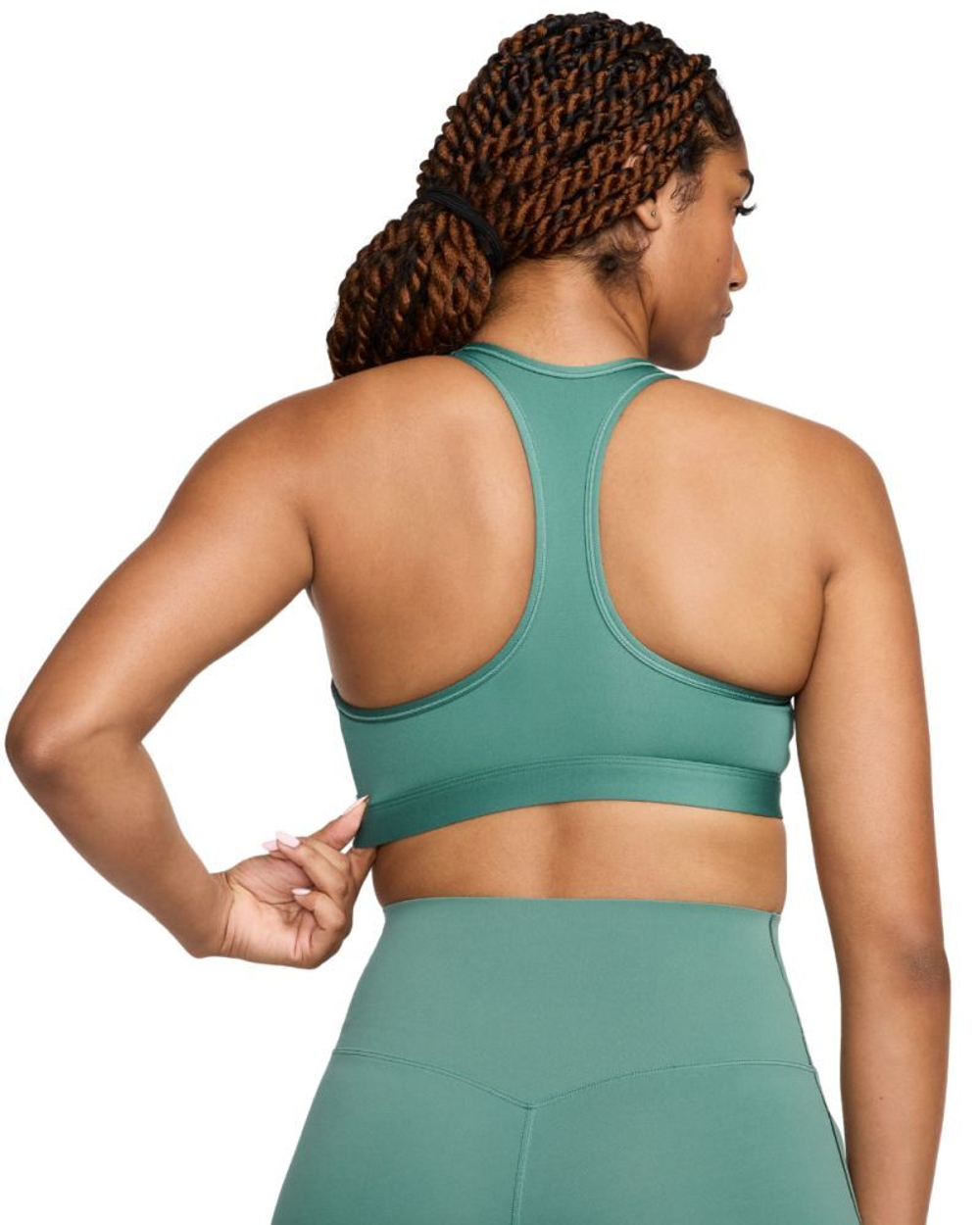 ТОП теннисный Nike Swoosh Medium Support Non-Padded Sports Bra - зеленый