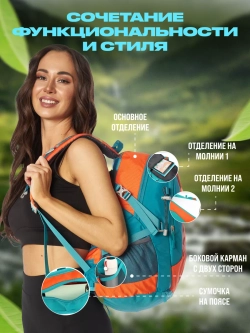 Рюкзак спортивный туристический для мото спорта велорюкзак