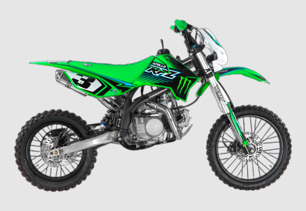 Питбайк Apollo RFZ START 125LE 17х14 Зеленый