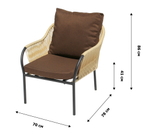 Набор мебели Селена арт.SE-MТ001,SE-MТ002,SE-MТ003 Коричнево/бежевый, коричневый "Garden story"