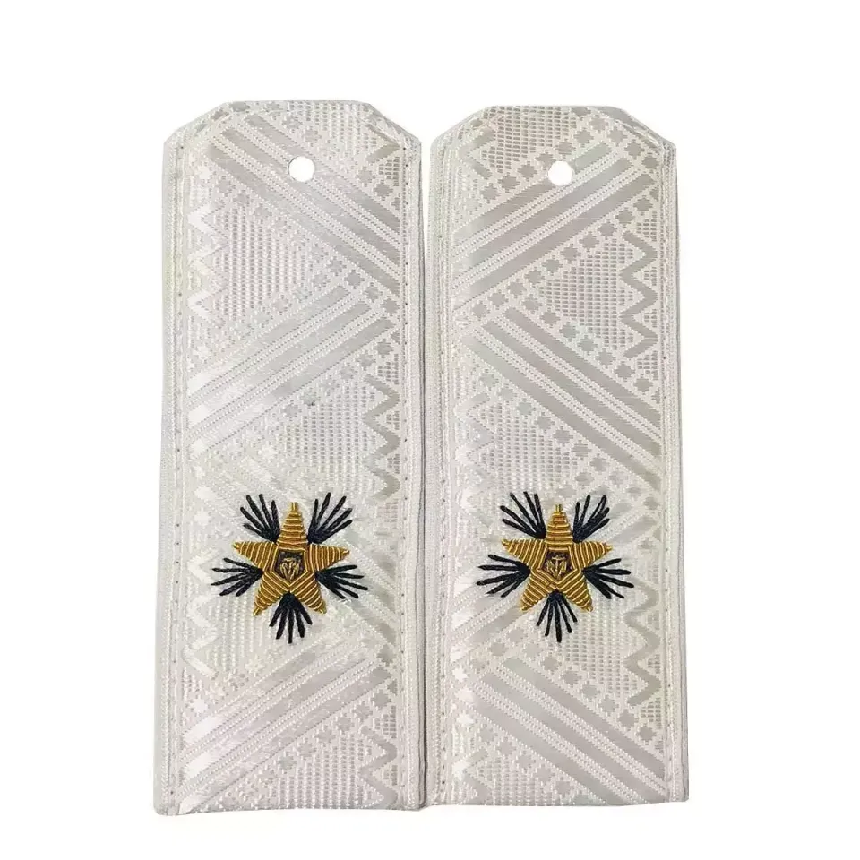 Погоны ВМФ белые генерал-майор (контр адмирал)