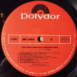 Винтажная виниловая пластинка LP Shocking Blue Greatest Hits (Japan 1975) (Obi) Venus
