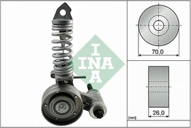 INA - 533008530-INA - Belt Tensioner, V-ribbed belt