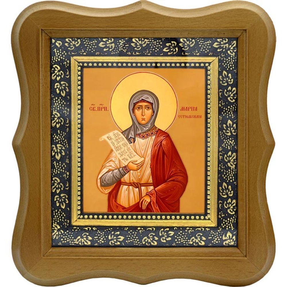 Мария Устюжская праведная. Икона на холсте.