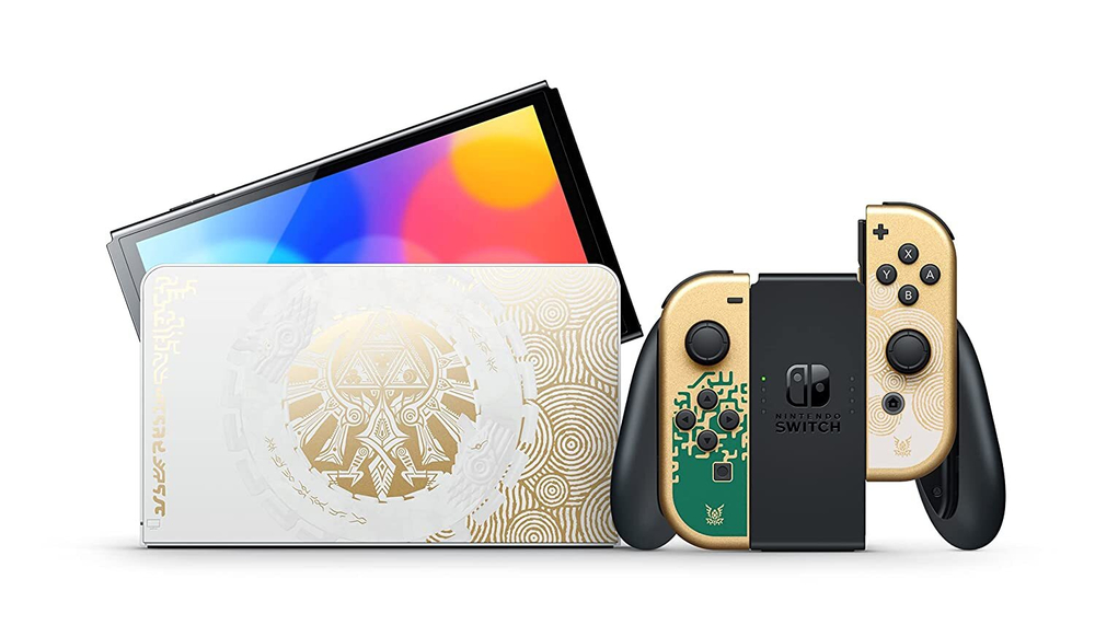 Игровая приставка Nintendo Switch OLED Zelda: Tears of the Kingdom Edition (Золотая)