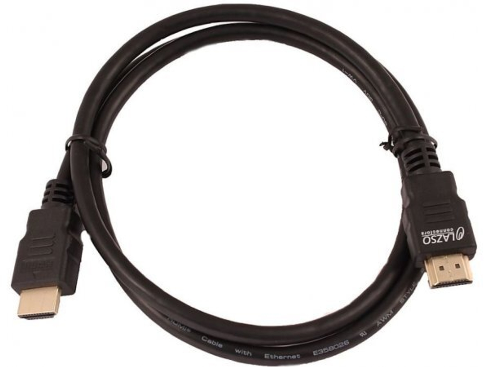 Кабель LAZSO WH-111 HDMI 2.0 GOLD, 1м